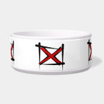 Alabama Brush Flag Pet Water Bowl