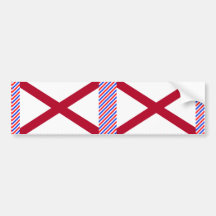 Alabama Flag Bumper Sticker
