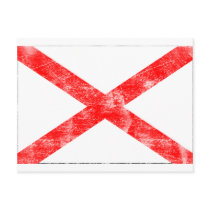 Alabama Flag (Distressed) Post Card