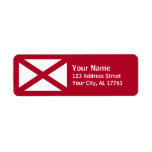Alabama Flag Return Address Labels
