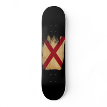 Alabama Flag Skate Board