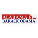 Alabama for Barack Obama bumper sticker bumper stickers by irregulargoods Alabama for Barack Obama bumper sticker bumper stickers