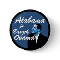 Alabama for Barack Obama buttons by PraiseProducts Alabama for Barack Obama buttons