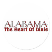 Alabama heart of Dixie stickers by burntright Alabama heart of Dixie stickers