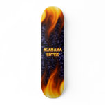 Alabama Hottie fire and flames blue marble.