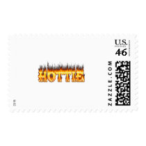 alabama hottie fire and flames Design postage