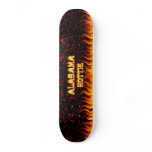 Alabama Hottie fire Red Marble Skateboard