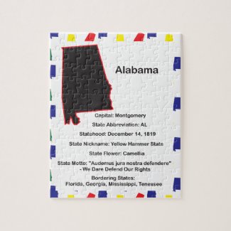 Alabama Information Educational Puzzle