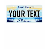 Alabama License Plate t-shirts