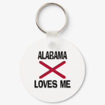Alabama Loves Me keychains by flagshirt Alabama Loves Me keychains