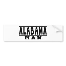 Alabama Man Designs Bumper Sticker