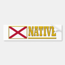 Alabama Native Bumper Stickers