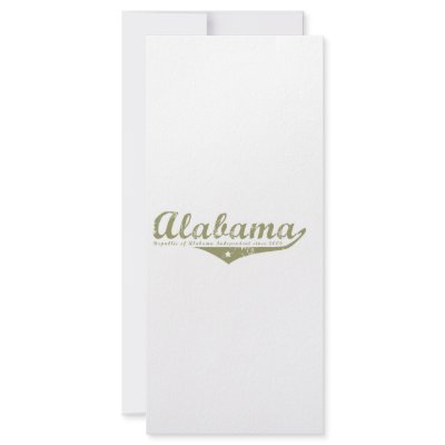 Alabama Revolution T-shirts Custom Rack Card by republicofstates