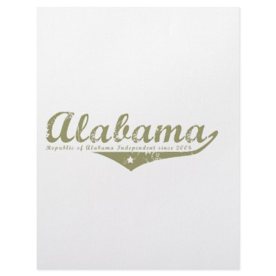 Alabama Revolution T-shirts Letterhead Design by republicofstates