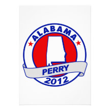 Alabama Rick Perry Custom Invitations