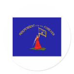 alabama secession flag round stickers