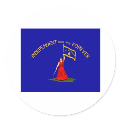 alabama secession flag round stickers by NHRebels