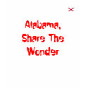Alabama, Share The Wonder Womens T-shirt by Rice888 Alabama, Share The Wonder Womens T-shirt