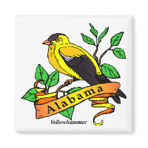 Alabama State Bird Fridge Magnet