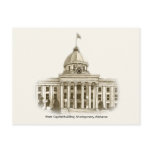 Alabama State Capital Building Montgomery Postcard