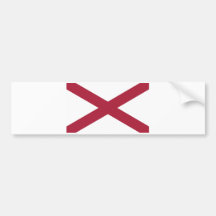 Alabama State Flag Bumper Stickers