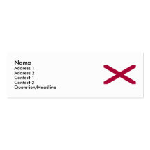 Alabama State Flag Business Card Template