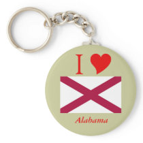 Alabama State Flag Keychain