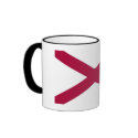 Alabama State Flag mugs by TheFlagStore Alabama State Flag mugs