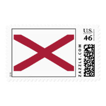 Alabama State Flag Postage Stamp