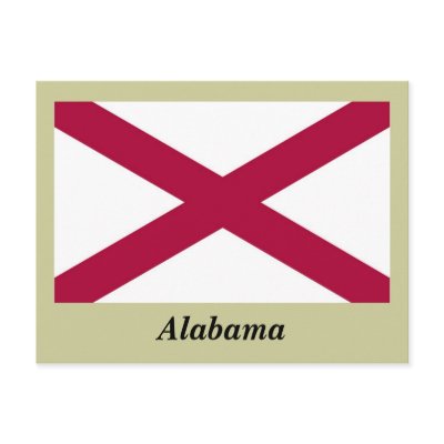 Alabama State Flag Postcard by TheFlagStore