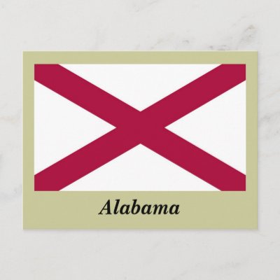Alabama State Flag Postcard by TheFlagStore
