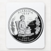 Alabama State Quarter Mouse Pads