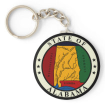 Alabama State Seal Keychain