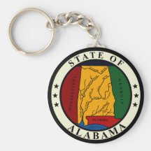 Alabama State Seal Keychain