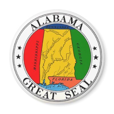 Alabama State Seal Magnet by lean2left