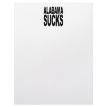 Alabama Sucks letterhead by MyShirtSucks Alabama Sucks letterhead