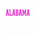 Alabama T with Pink Lettering t-shirts
