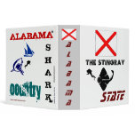 ALABAMA: The Stingray STaTE/ Shark Country Vinyl Binder