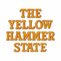 ALABAMA THE YELLOW HAMMER STATE embroidered shirts