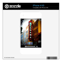 ALABAMA THEATRE - BIRMINGHAM, ALABAMA iPhone 4S DECAL