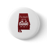 Alabama Tornado Relief - Hearts with Dixie Button