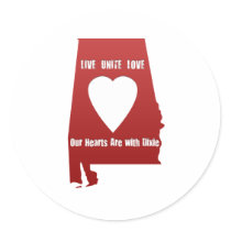 Alabama Tornado Relief Round Sticker