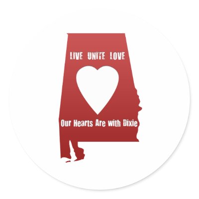 Alabama Tornado Relief Round Sticker by WrightStudio