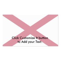 Alabama, United States flag Business Card Template