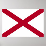 Alabama, United States flag Print