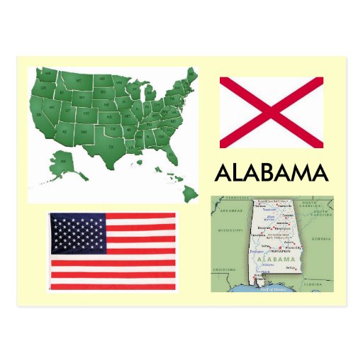 Alabama, USA Postcard | Zazzle