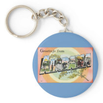 Alabama - Vintage Alabama Travel Key Chain