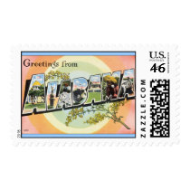 Alabama - Vintage Alabama Travel Stamps