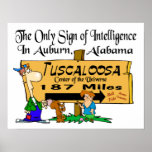 Alabama vs Auburn Rivalry Poster