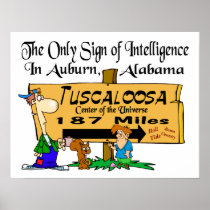 Alabama vs Auburn Rivalry Poster